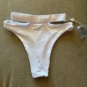 Oh Polly White cheeky bikini bottoms